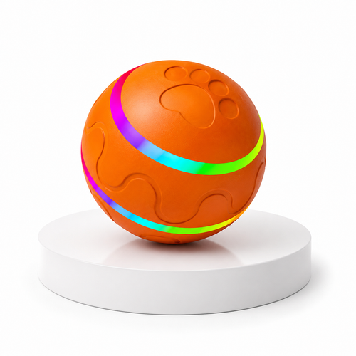 Interactive Self-Rolling Ball for Cats & Dogs